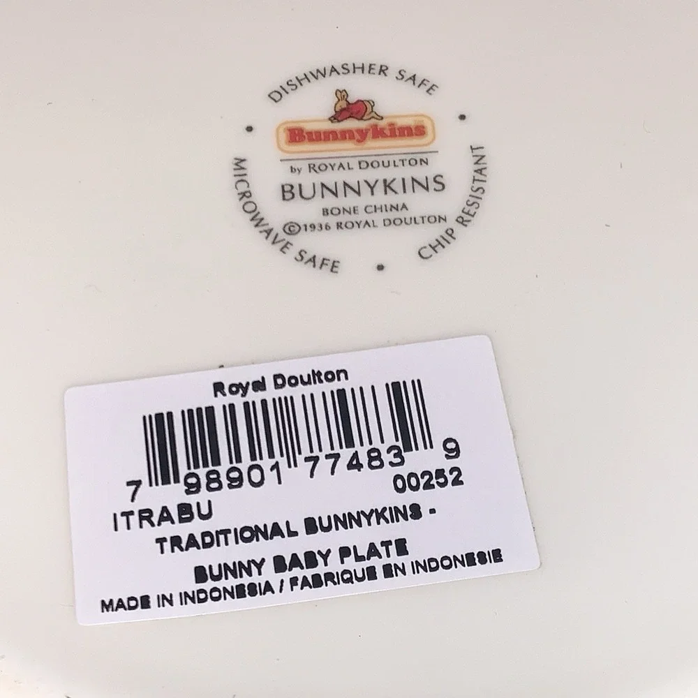 2003 Royal Doulton Bunnykins Baby's Set Bath Time For Bunnies Bowl  & Mug NIB‎